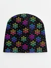 Детская шапка / Неоновые снежинки / Neon snowflakes