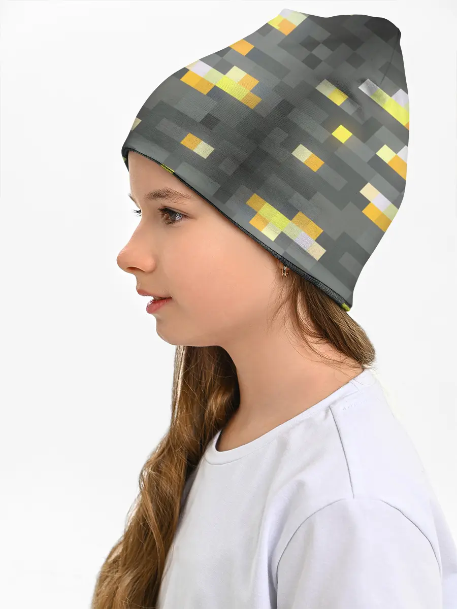 Детская шапка / ЗОЛОТАЯ РУДА | GOLD ORE | MINECRAFT