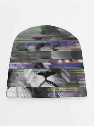Детская шапка / Glitch lion 2020