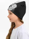 Детская шапка / ИНЬ ЯНЬ ВОЛКИ ЧЁРНО БЕЛЫЙ