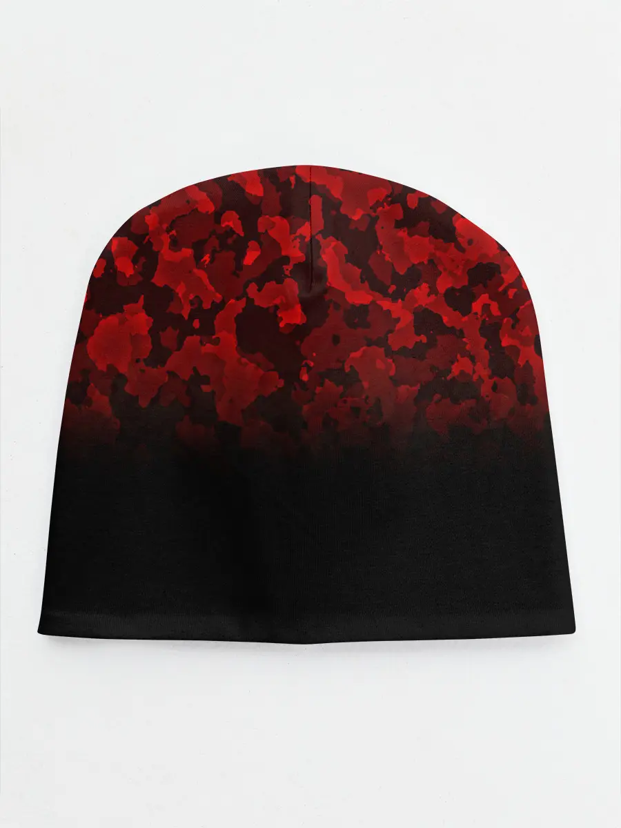 Детская шапка / BLACK RED CAMO | RED MILLITARY