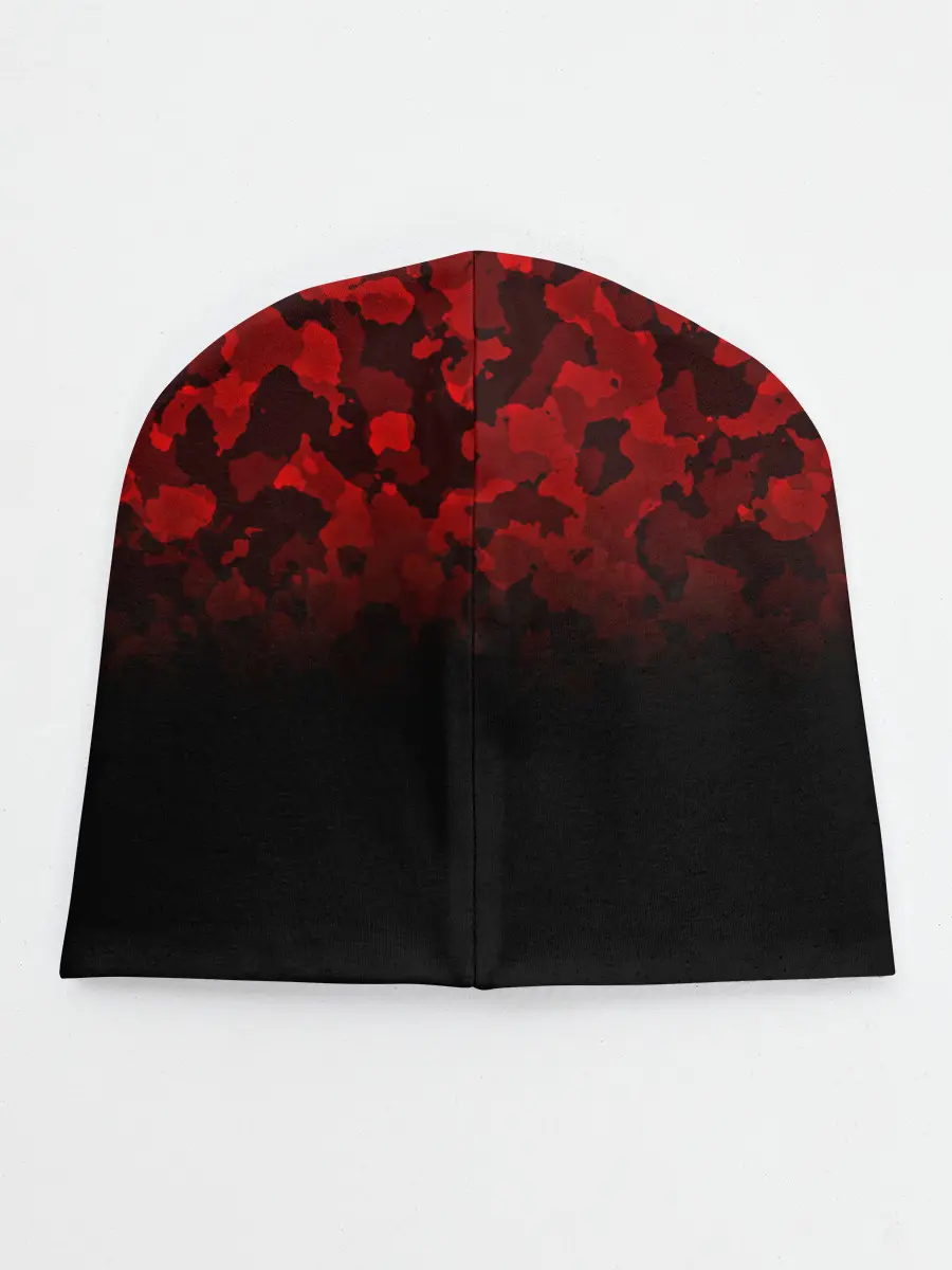 Детская шапка / BLACK RED CAMO | RED MILLITARY