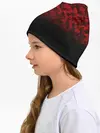 Детская шапка / BLACK RED CAMO | RED MILLITARY