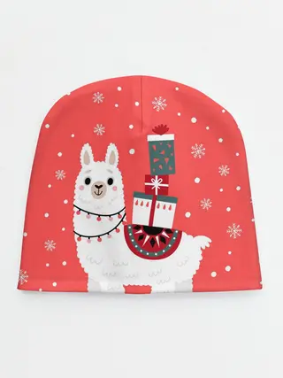 Детская шапка / Лама. Новый год