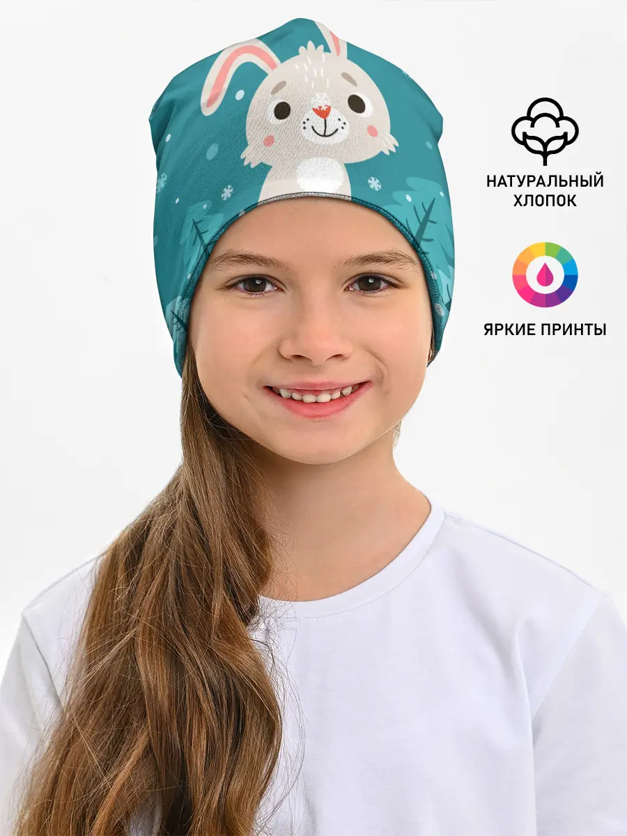 Детская шапка / Новогодний зайчик