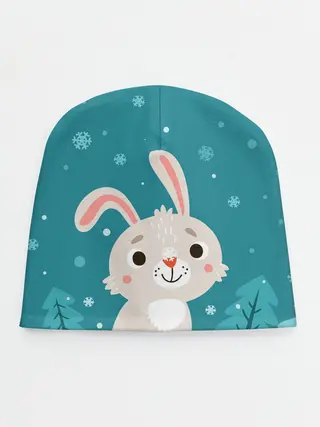 Детская шапка / Новогодний зайчик