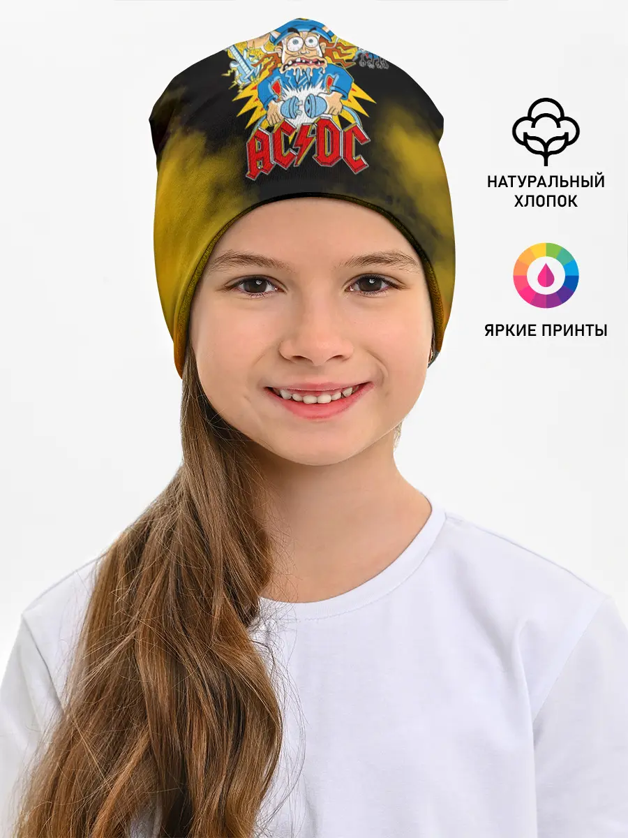 Детская шапка / Карикатура Ангус Янг - AC/DC