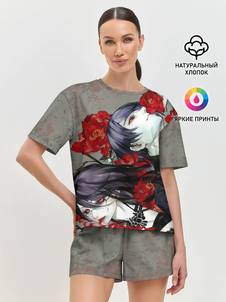 Женская пижама с шортами / Токийский Гуль