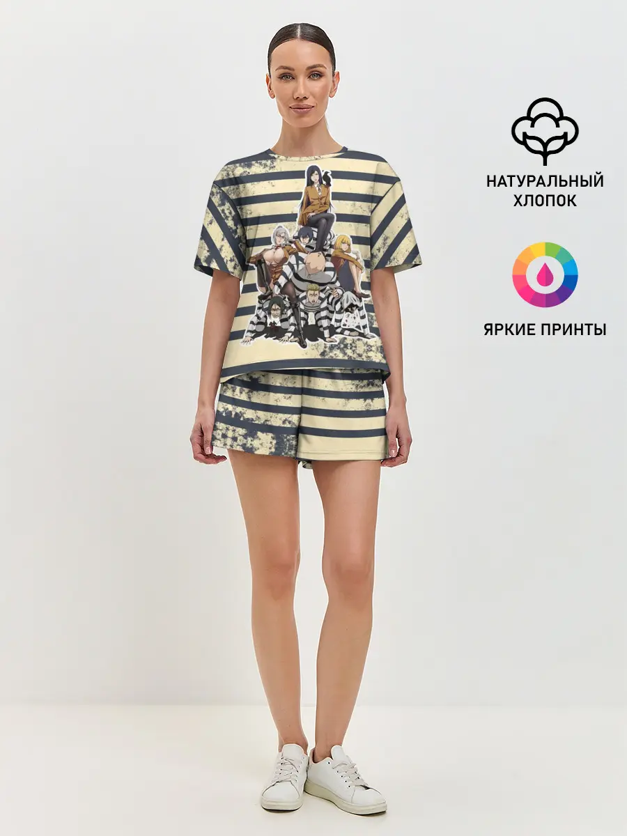 Женская пижама с шортами / Prison School