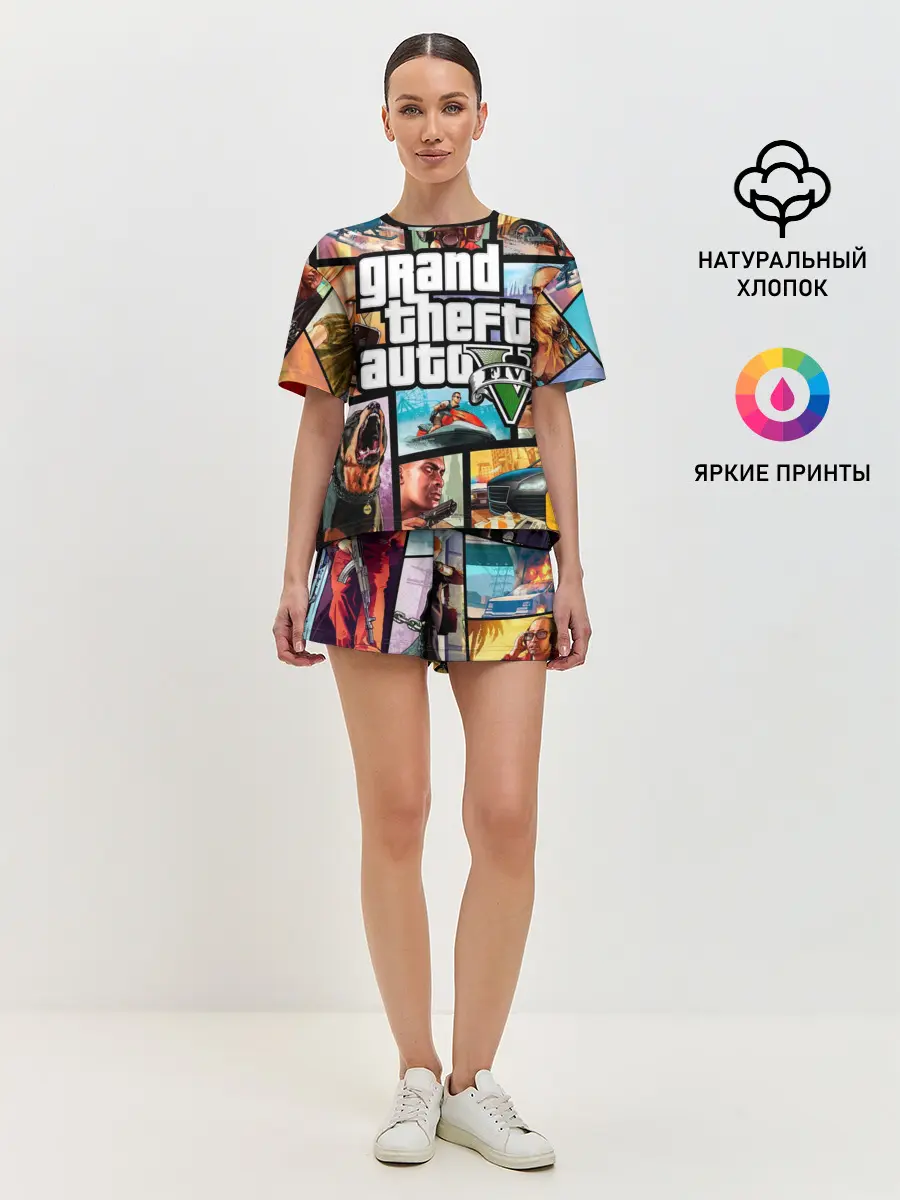 Женская пижама с шортами / GTA