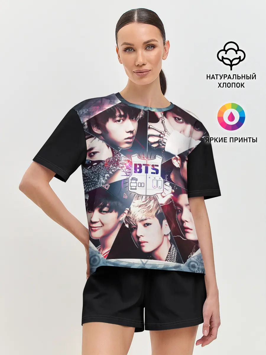 Женская пижама с шортами / Bts