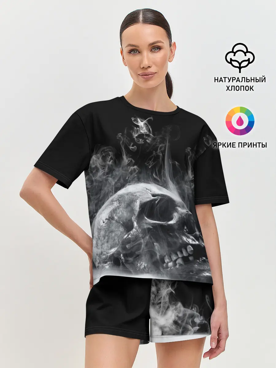 Женская пижама с шортами / Skull