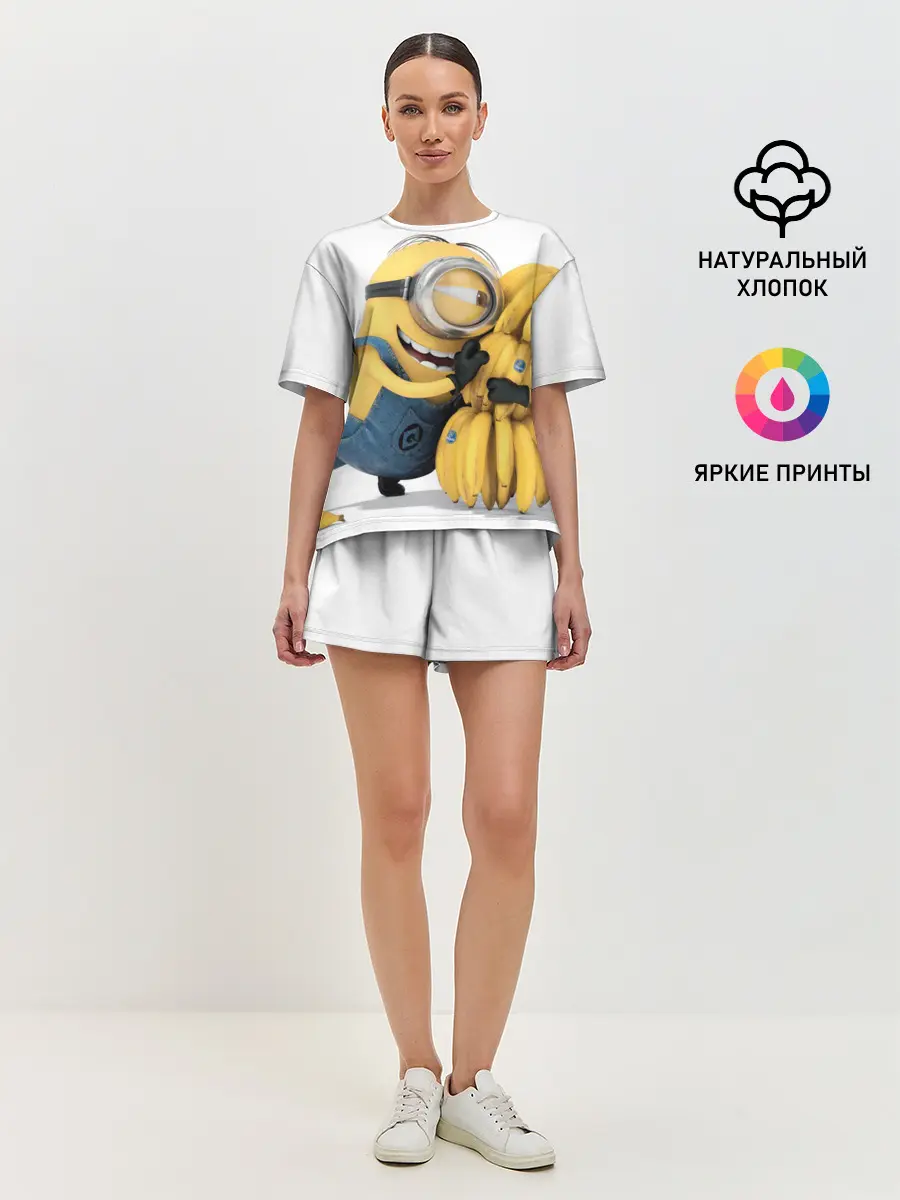 Женская пижама с шортами / Банан