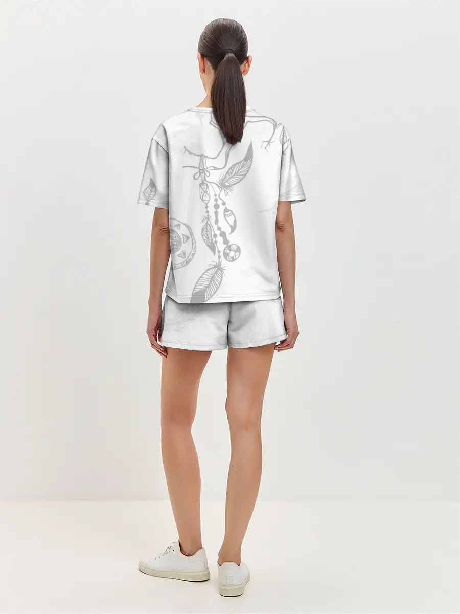 Женская пижама с шортами / Волк