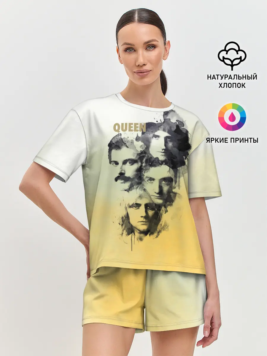 Женская пижама с шортами / Queen группа