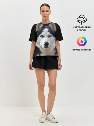 Женская пижама с шортами / Хаски