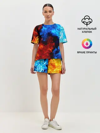 Женская пижама с шортами / Битва огней