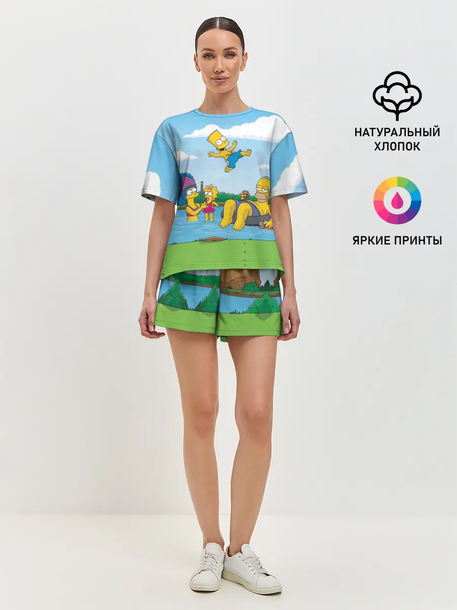 Женская пижама с шортами / The simpsons