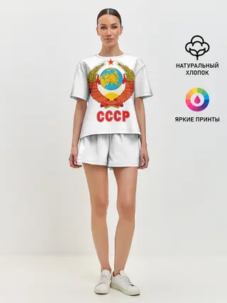 Женская пижама с шортами / Герб СССР
