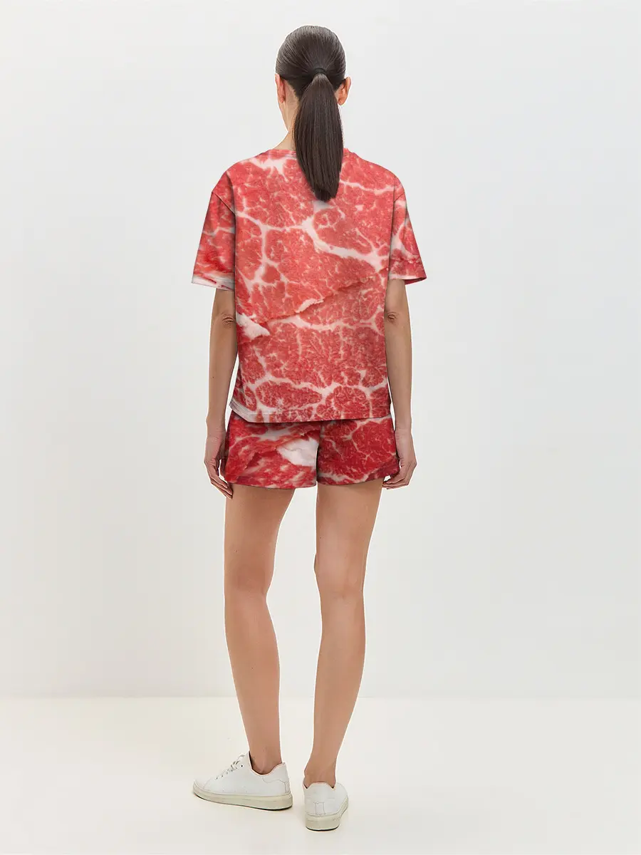 Женская пижама с шортами / Кусок мяса