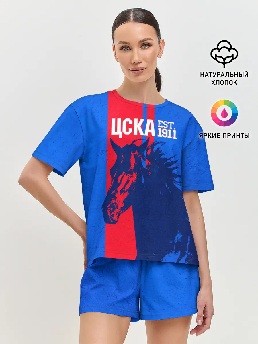 Женская пижама с шортами / ЦСКА ФК