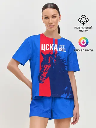 Женская пижама с шортами / ЦСКА ФК