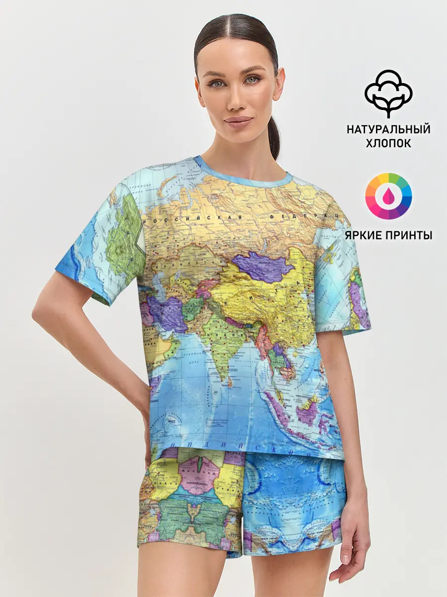 Женская пижама с шортами / Карта 10