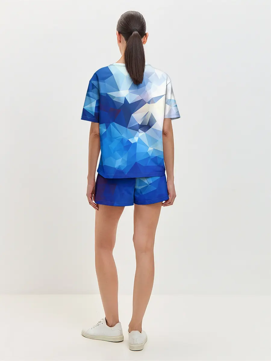 Женская пижама с шортами / Абстракция