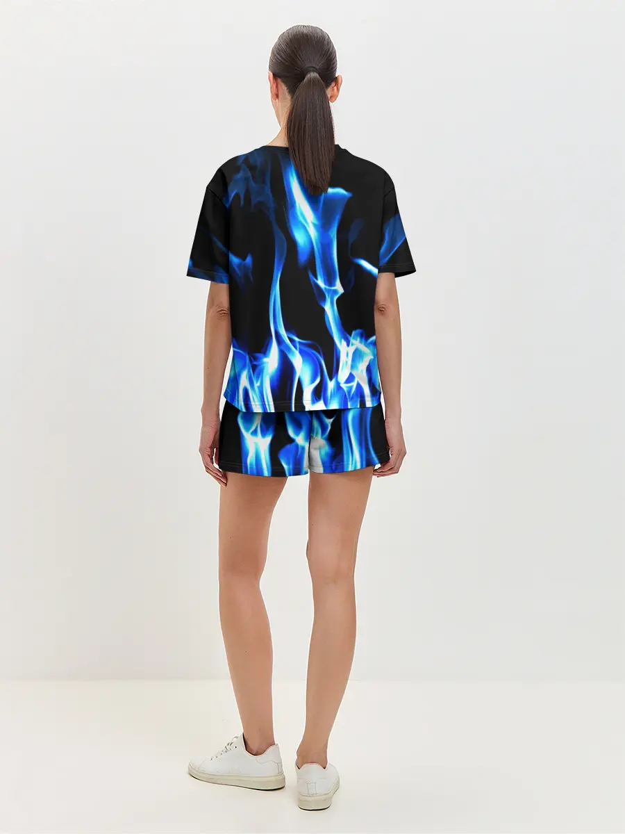 Женская пижама с шортами / Огонь