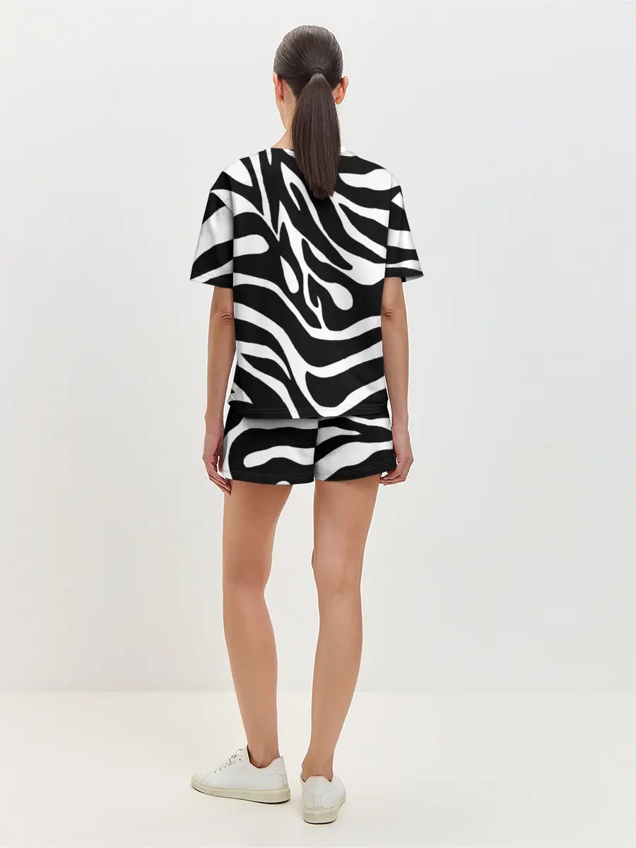 Женская пижама с шортами / Зебра