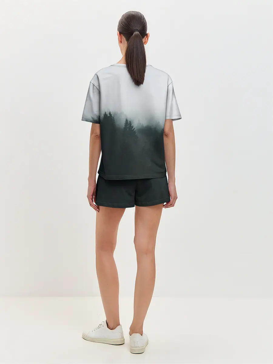 Женская пижама с шортами / Лес