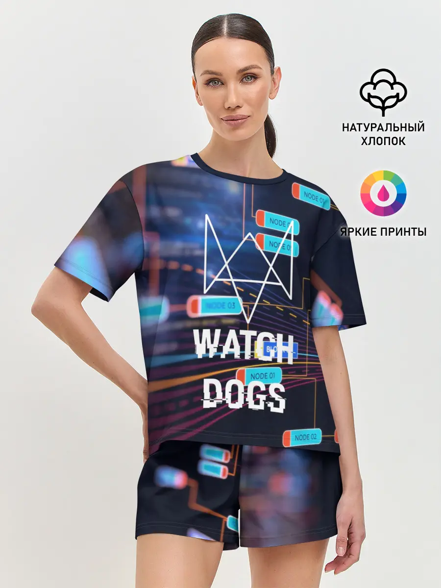 Женская пижама с шортами / Watch Dogs