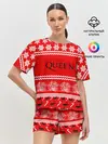 Женская пижама с шортами / Праздничный Queen
