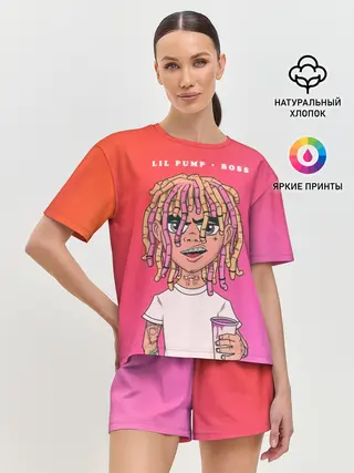 Женская пижама с шортами / Lil Pump Boss