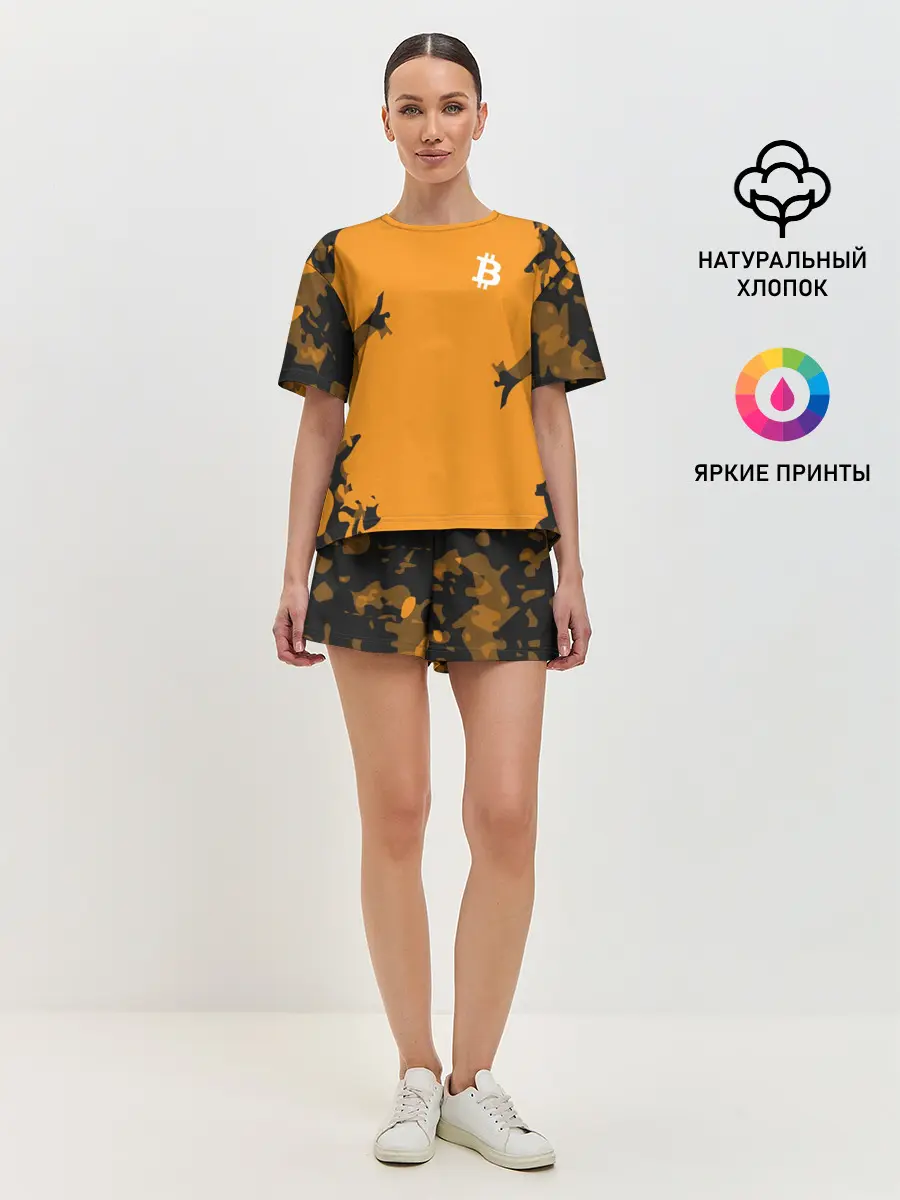 Женская пижама с шортами / БИТКОИН | BITCOIN