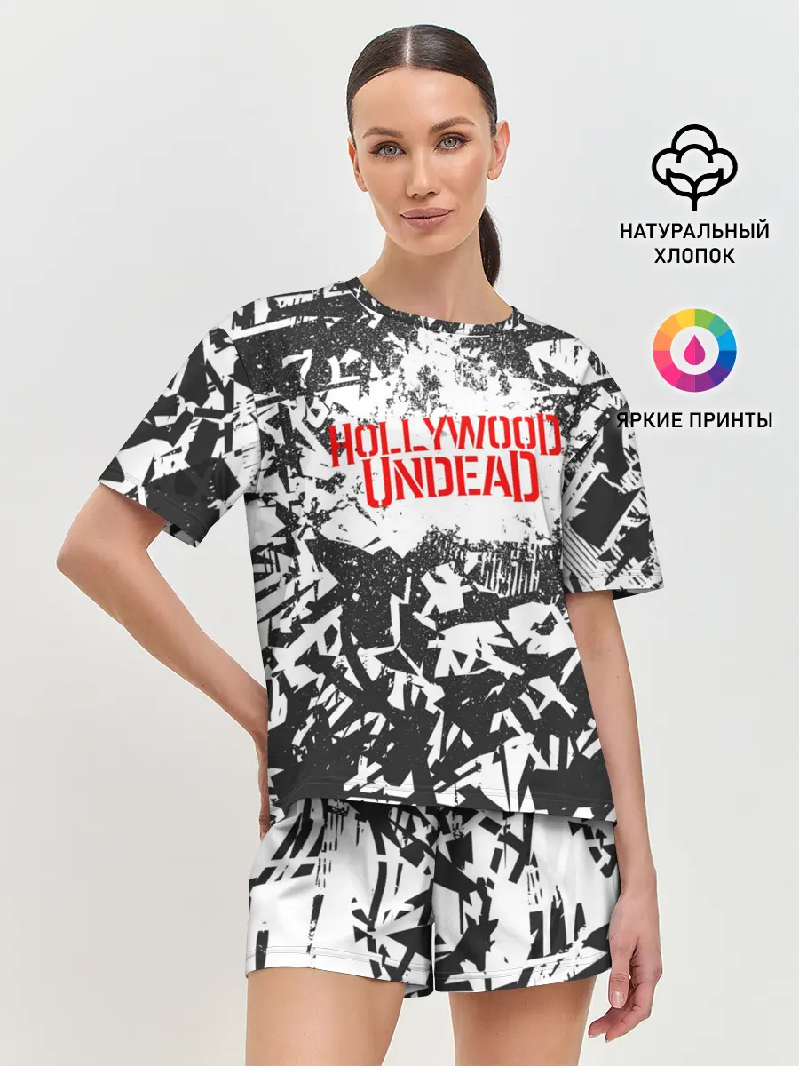 Женская пижама с шортами / Hollywood Undead