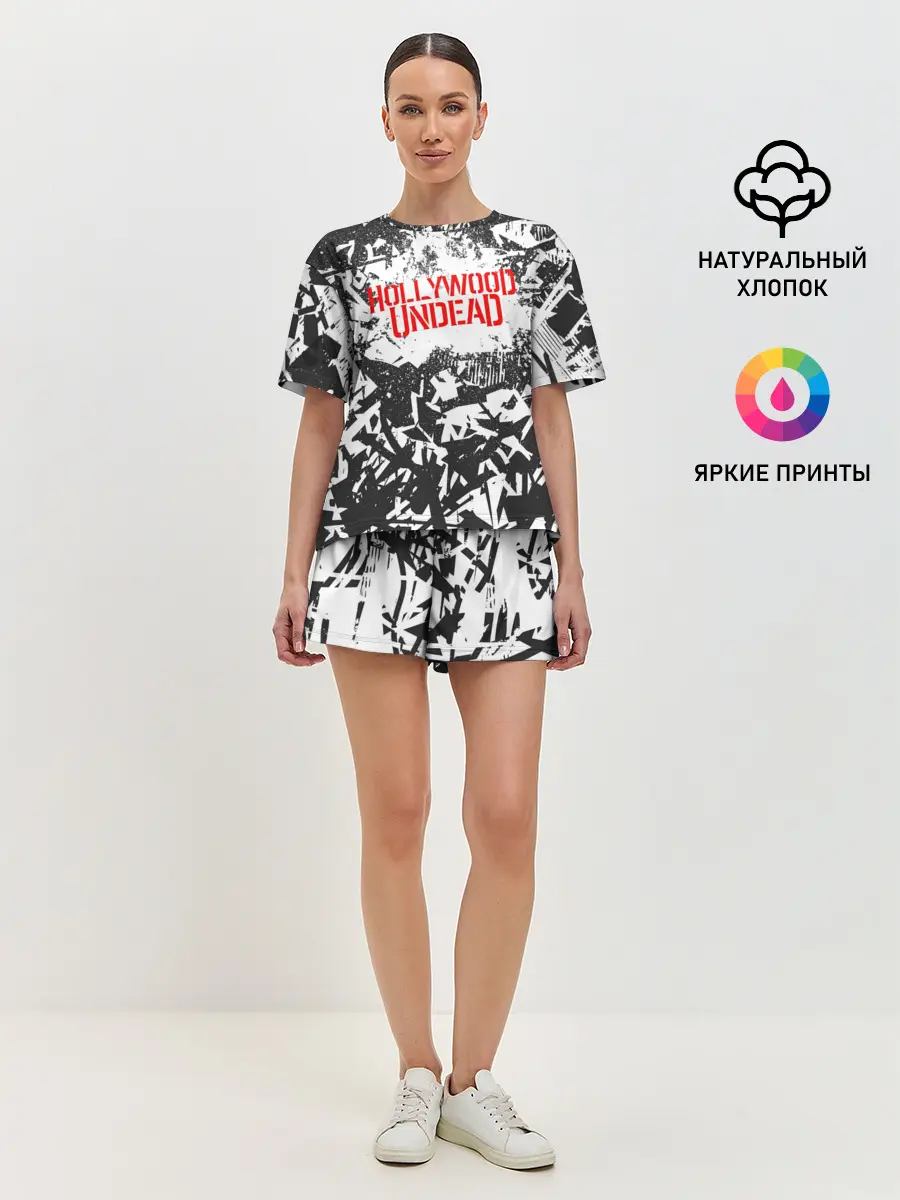 Женская пижама с шортами / Hollywood Undead