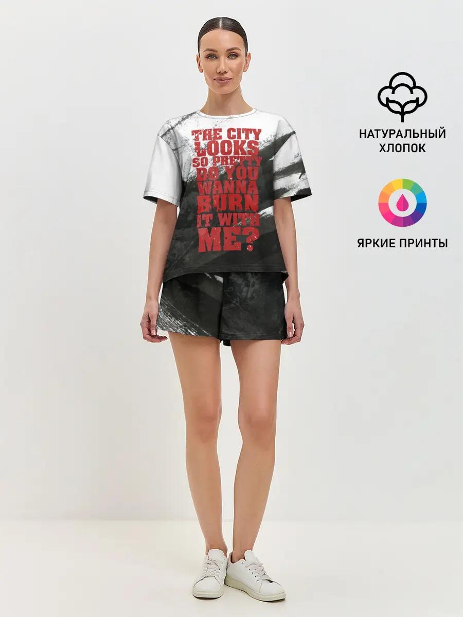 Женская пижама с шортами / Hollywood Undead