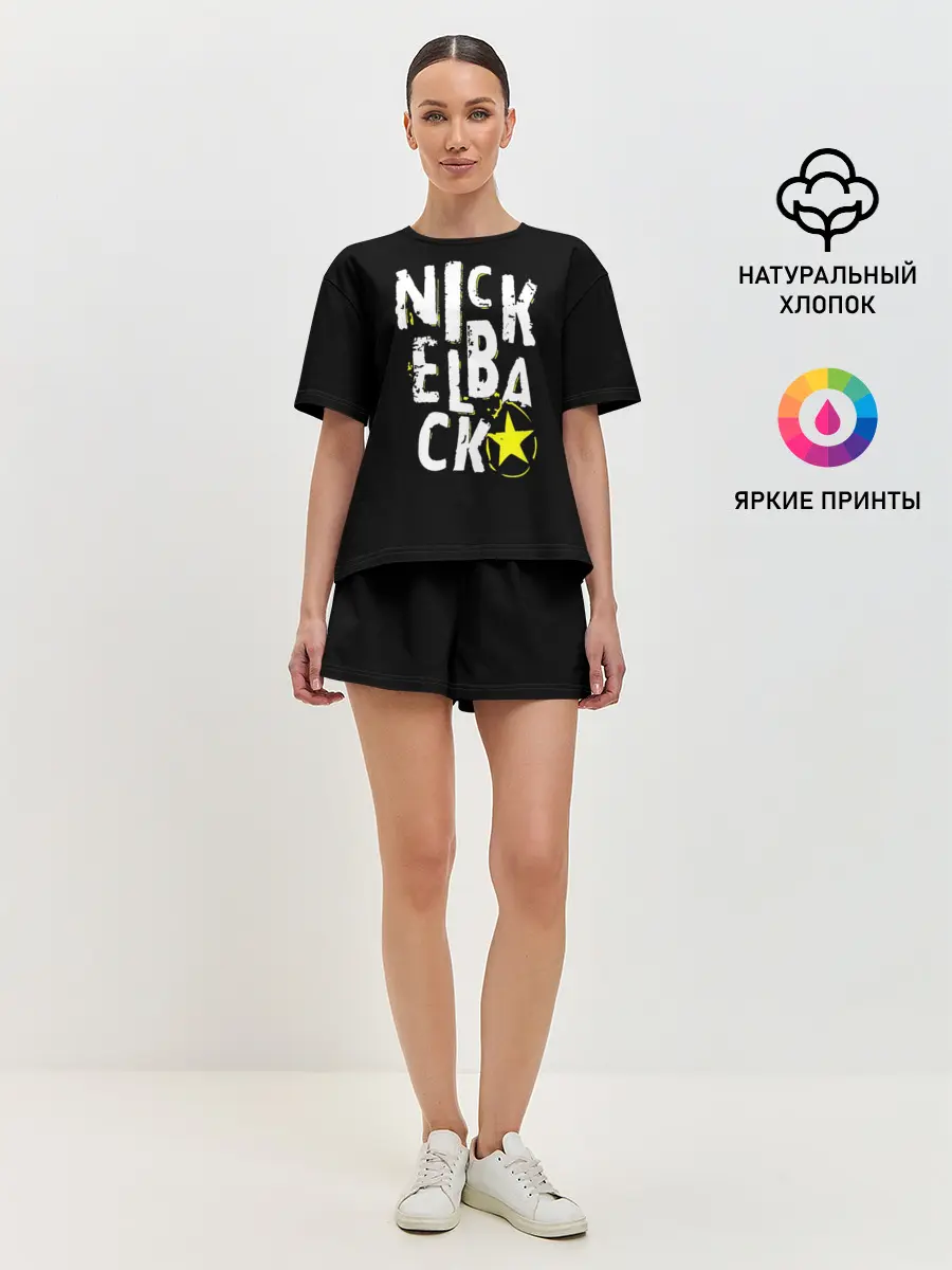 Женская пижама с шортами / Nickelback