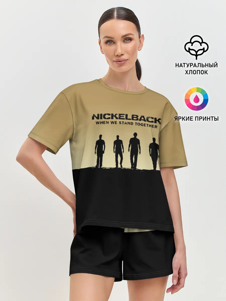 Женская пижама с шортами / Nickelback