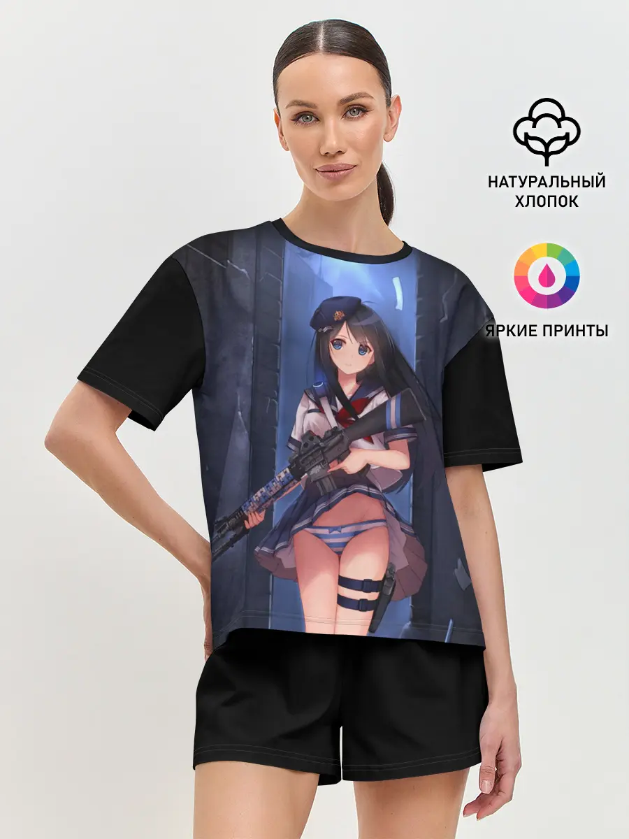 Женская пижама с шортами / Японская анимация