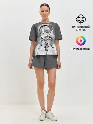 Женская пижама с шортами / Show me your pretty mouth