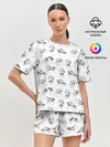 Женская пижама с шортами / Поросята