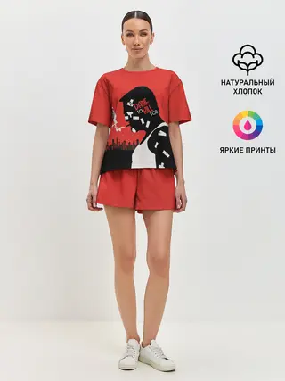 Женская пижама с шортами / Город грехов