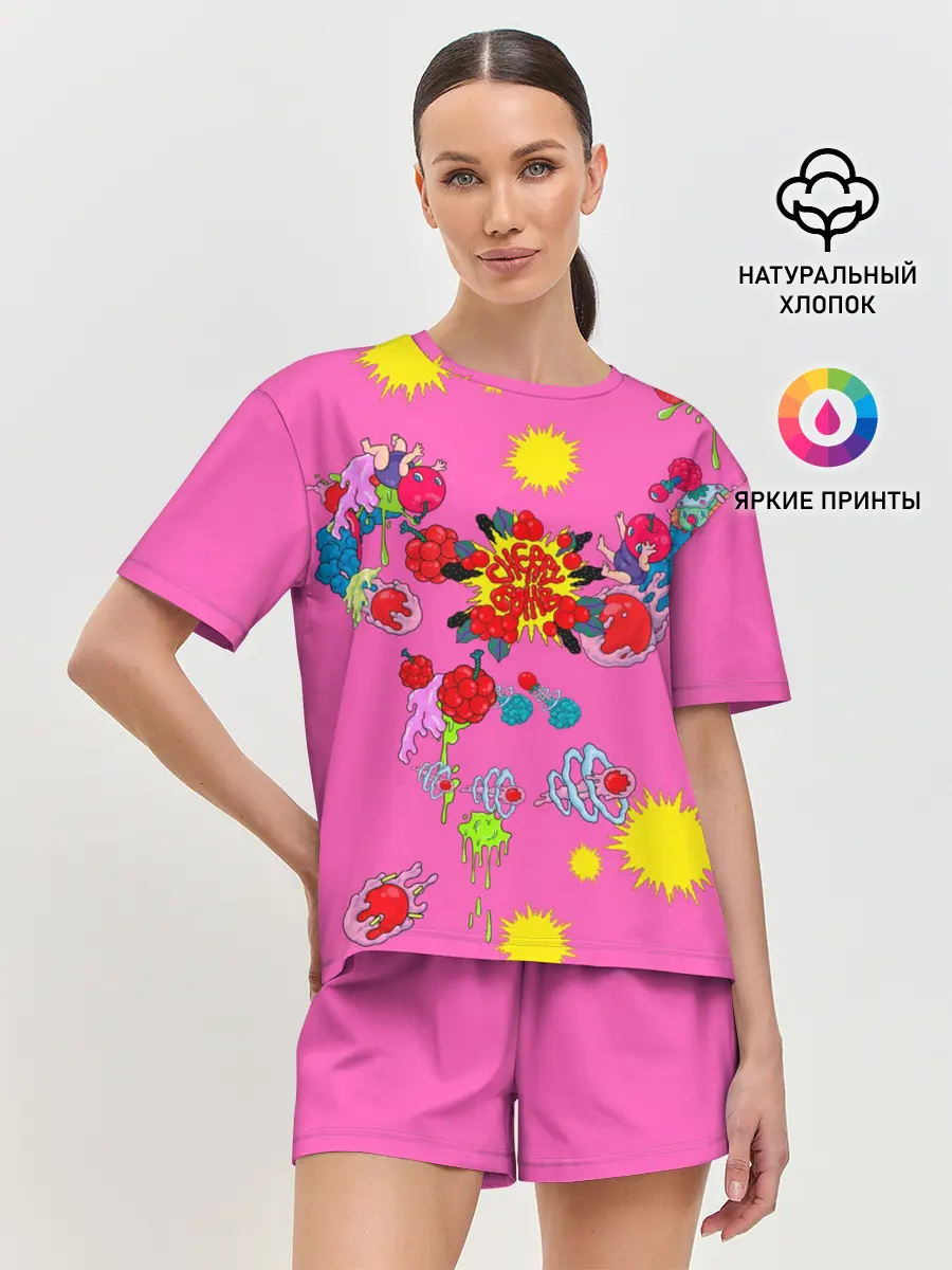 Женская пижама с шортами / NCT 127. Cherry Bomb