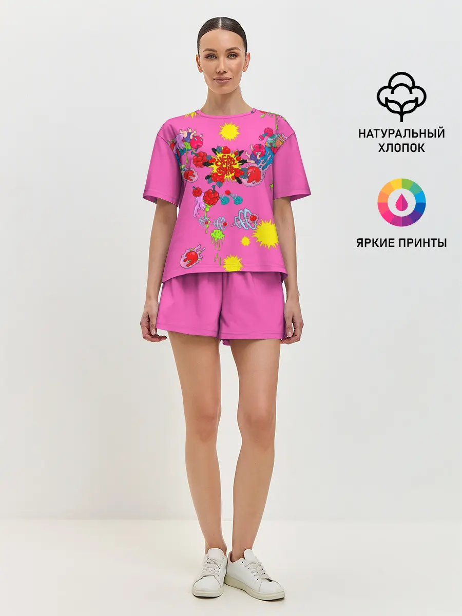 Женская пижама с шортами / NCT 127. Cherry Bomb