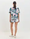 Женская пижама с шортами / Геометрия цветов