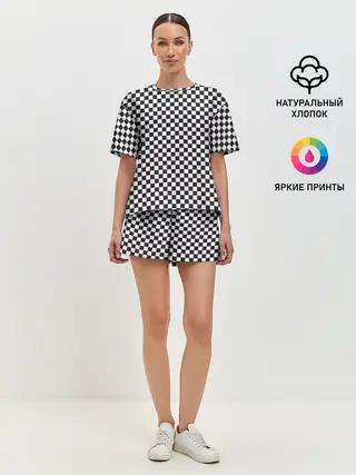 Женская пижама с шортами / Checkerboard