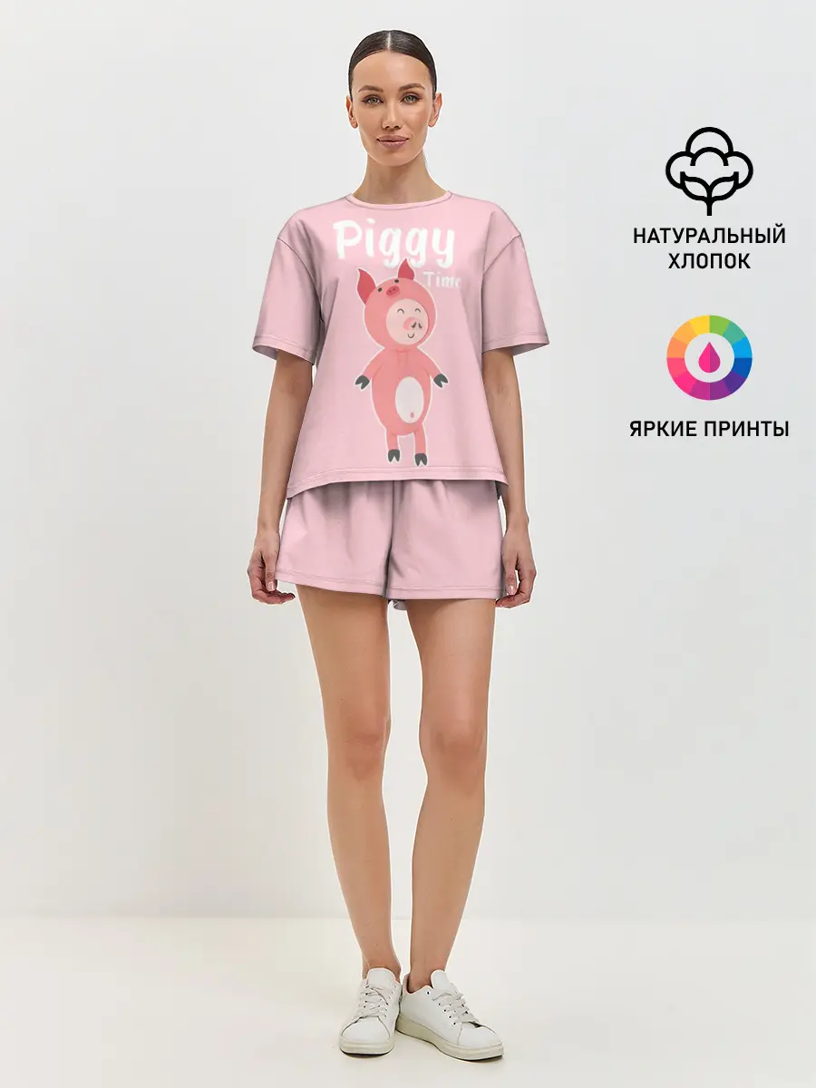 Женская пижама с шортами / Piggy Time