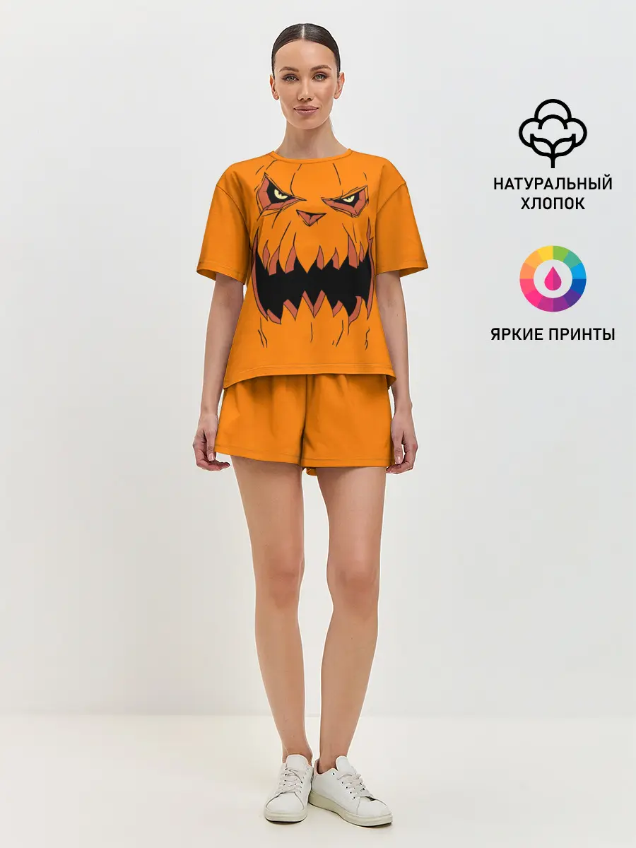Женская пижама с шортами / Halloween